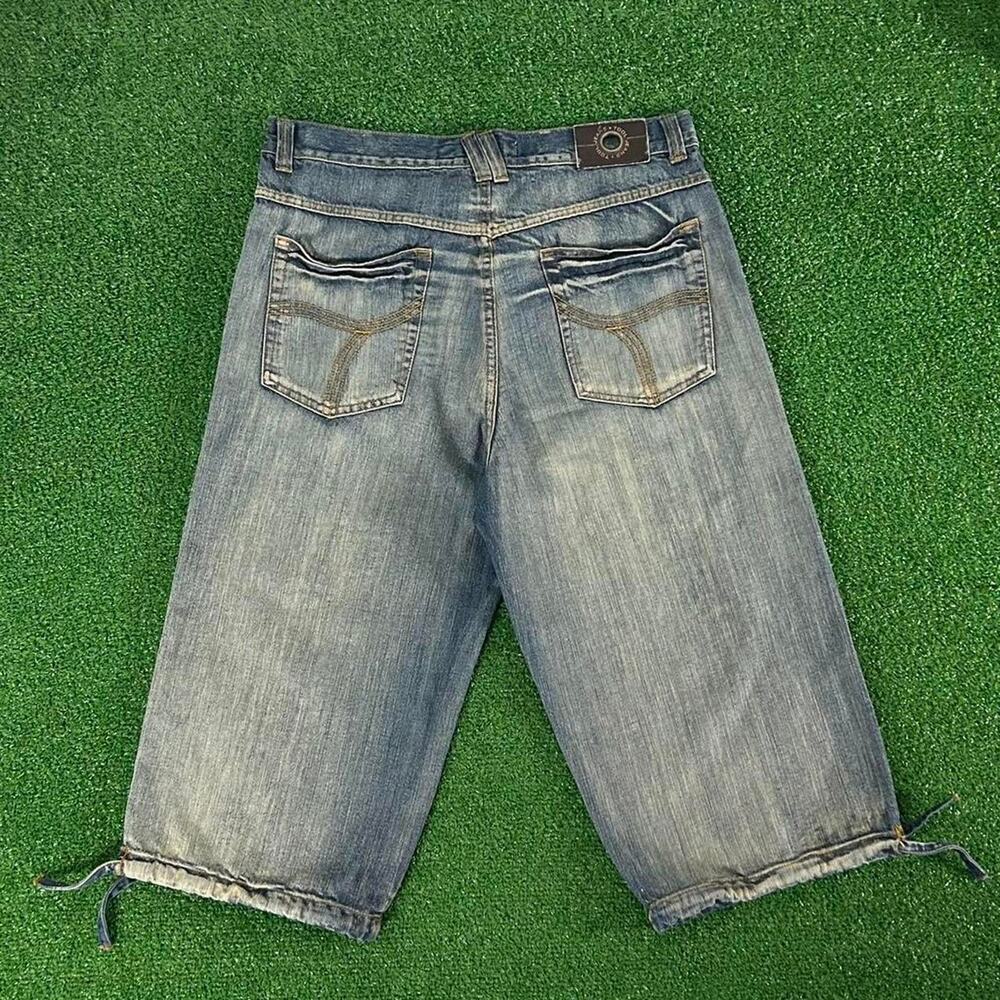 Vintage Y2K Tool Jeans Faded Wash Denim Baggy Long Shorts